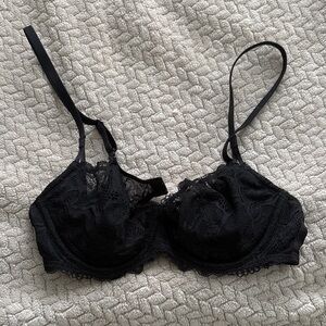 Black Lace Bra